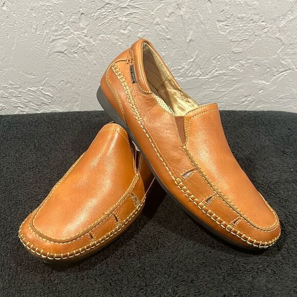 🔥 PIKOLINOS  Moccasin Driving Loafer Leather Slip On Shoe Men Sz 45 (11.5-12 US - Picture 1 of 13